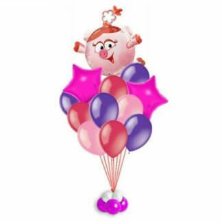 Композиция фольгированных шаров «Нюша»