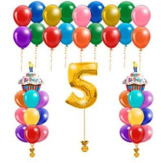 Набор шаров на день рождения «Яркий праздник»