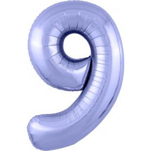 Цифра 9 сиреневая, 102 см