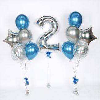 Композиция воздушных шаров с гелием «Север»