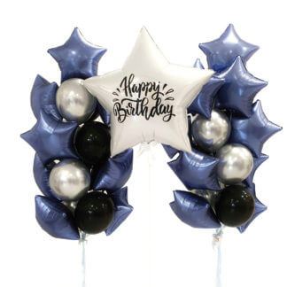 Композиция из воздушных шариков «Герой»