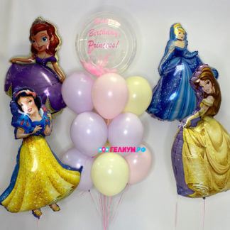 Композиция из шаров «Принцессы на балу!»