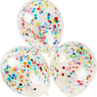 Шар 30 см с разноцветным конфетти Карамелька