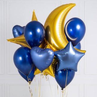 Композиция из воздушных шаров Месяц