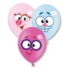 Латексный шар 30 см, Смешарики, ассорти
