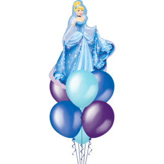 Фонтан гелиевых шаров «Принцесса Золушка»