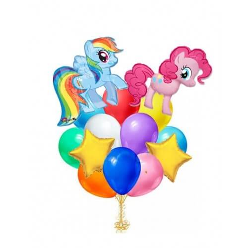 Композиция Яркие пони