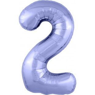 Цифра 2 сиреневая, 102 см