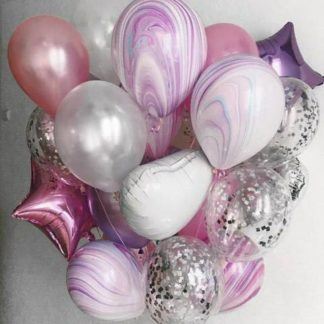 Композиция надувных шаров с гелием Краски воздуха