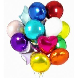 Облако фольгированных шаров «Радуга»