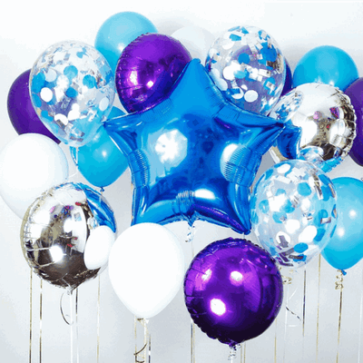 Композиция шаров Синяя звезда