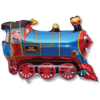 Фигура Паровоз, синий, 79 см