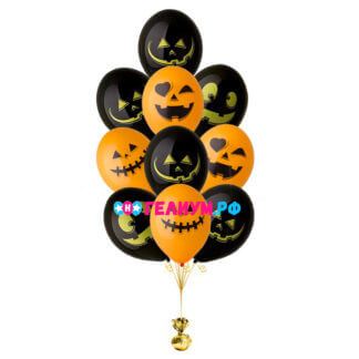 Фонтан из 10 шаров «Тыква»