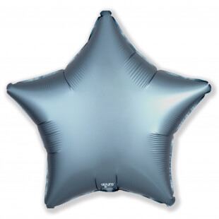 Сатин сталь фольгированная звезда 46 см