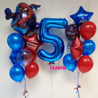 Композиция гелиевых шаров «Паук»