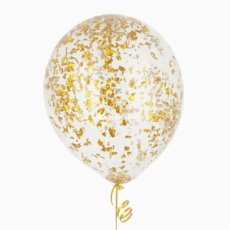 Шар 30 см с золотой крошкой