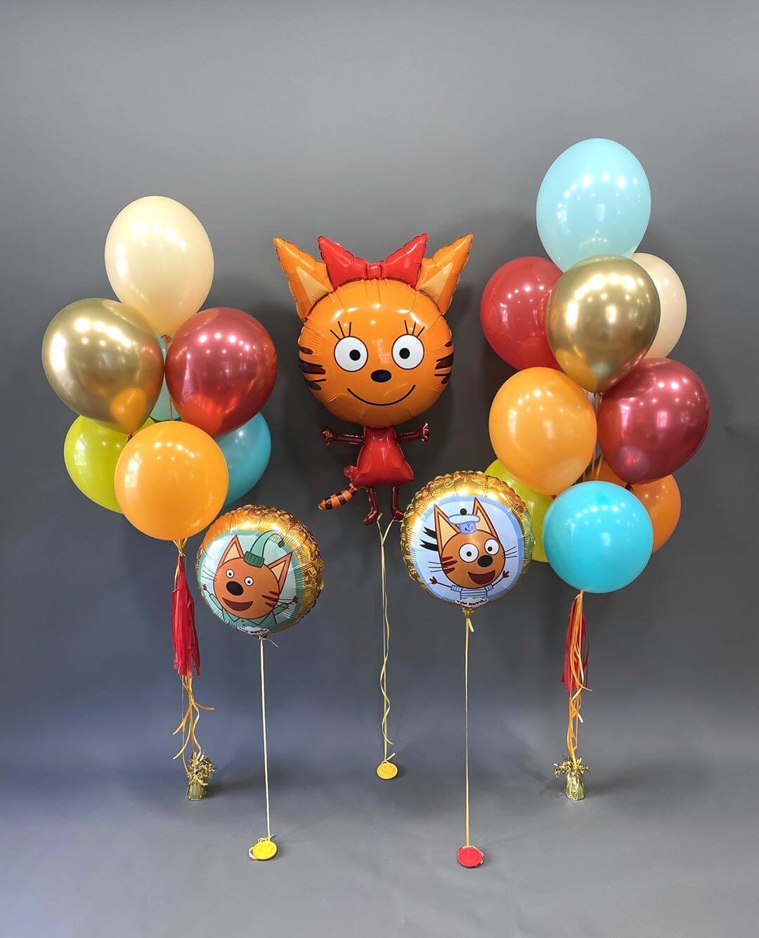 Композиция гелиевых шаров «Карамелька и друзья»