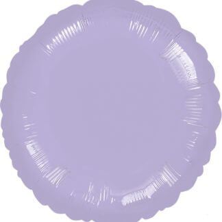 Сиреневый фольгированный круг 46 см