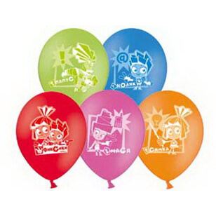 Латексный шар 30 см, Фиксики, ассорти, пастель, 2 ст