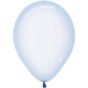 Латексный шар 30 см, макарунс, хрустально-голубой