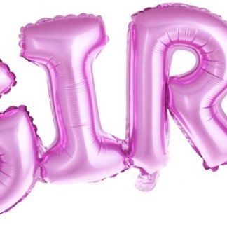 Фигура надпись Girl, 109 см, розовый