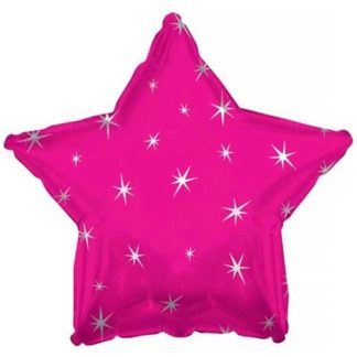 Фольгированная звезда 46 см, Искры, фуше