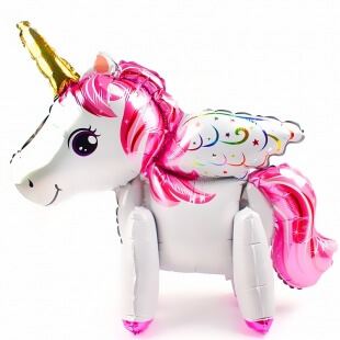 Ходячая фигура Единорог с крыльями,белый, 74 см