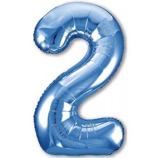 Цифра 2 синяя, 102 см