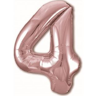 Цифра 4 розовое золото, 102 см