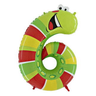 Цифра 6 гусеница, 102 см