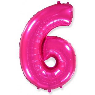 Цифра 6 фуше, 102 см