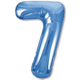 Цифра 7 синяя, 102 см