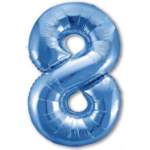 Цифра 8 синяя, 102 см