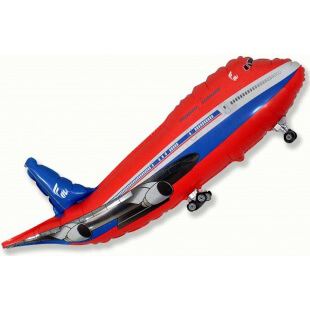 Самолет, Пассажирский лайнер 99 см, красный