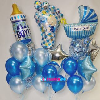 Букеты на выписку Ура мальчик!