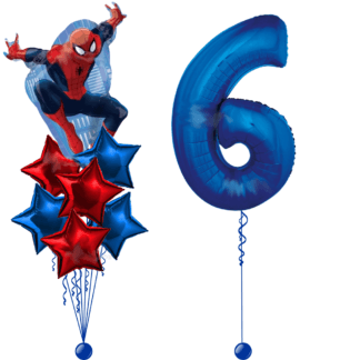 Композиция  с цифрой Человек Паук