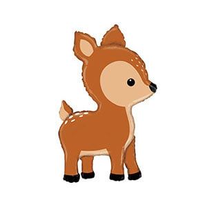 Фольгированная фигура Лесной олень, 99 см