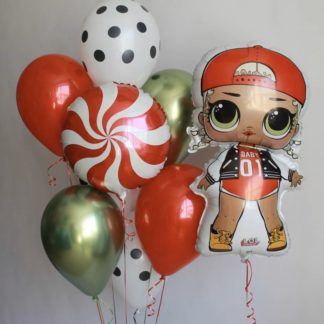 Композиция шаров куклы LOL Модная подружка
