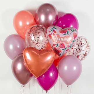 Композиция из гелиевых шаров «Любимой мамочке»