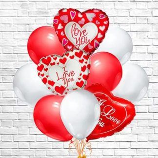 Букет воздушных шаров I love you