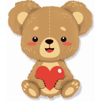Фигура Плюшевый мишка с сердцем, 87 см