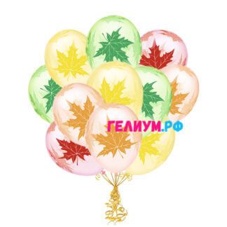 Облако из 15 шаров Хрустальные листья