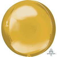 3D шар СФЕРА Б/РИС 16″ Металл Gold