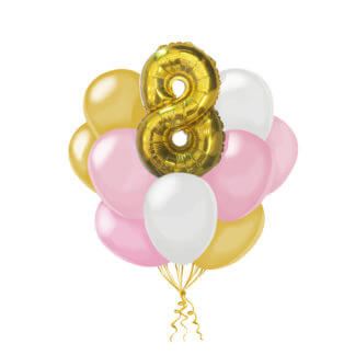 Облако шаров  с цифрой Сливки