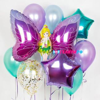 Композиция из воздушных шаров «Фея-бабочка»