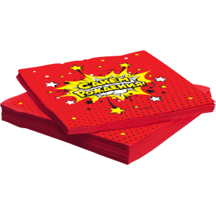 Салфетки Яркий взрыв (с днём рождения), 20 шт