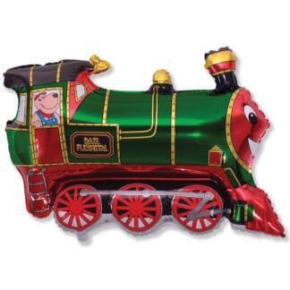 Фигура Паровоз, зелёный, 79 см