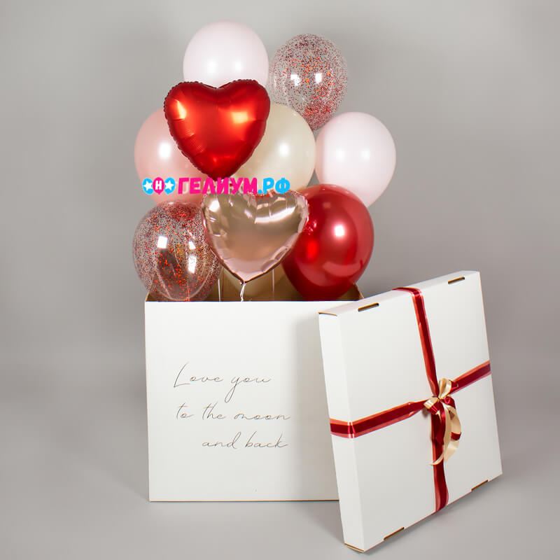 Коробка с шарами «Поцелуй»