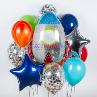 Комплект надувных шаров «Юный космонавт»