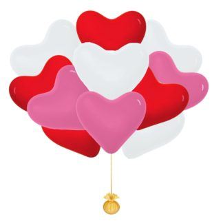 Облако из 15 сердец (ассорти)